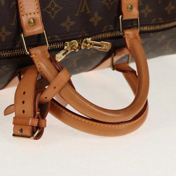 LOUIS VUITTON Monogram Keepall 55 Boston Bag M41424 LV Auth 144559V - Picture 8 of 16